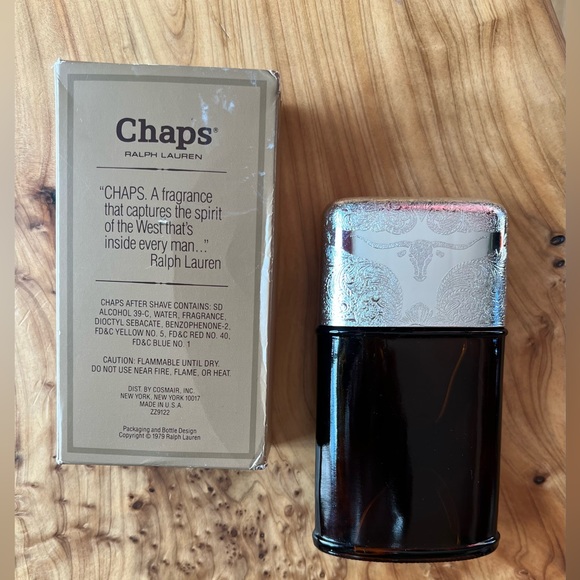 🎩Vintage Chaps Ralph Lauren 3.4 oz/ 100 ml After Shave Splash 100% Full in box - Picture 8 of 11